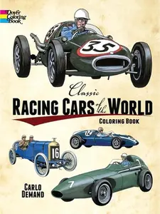 USED-Classic Racing Cars of the World Coloring Book by Demand, Carlo (Paperback)