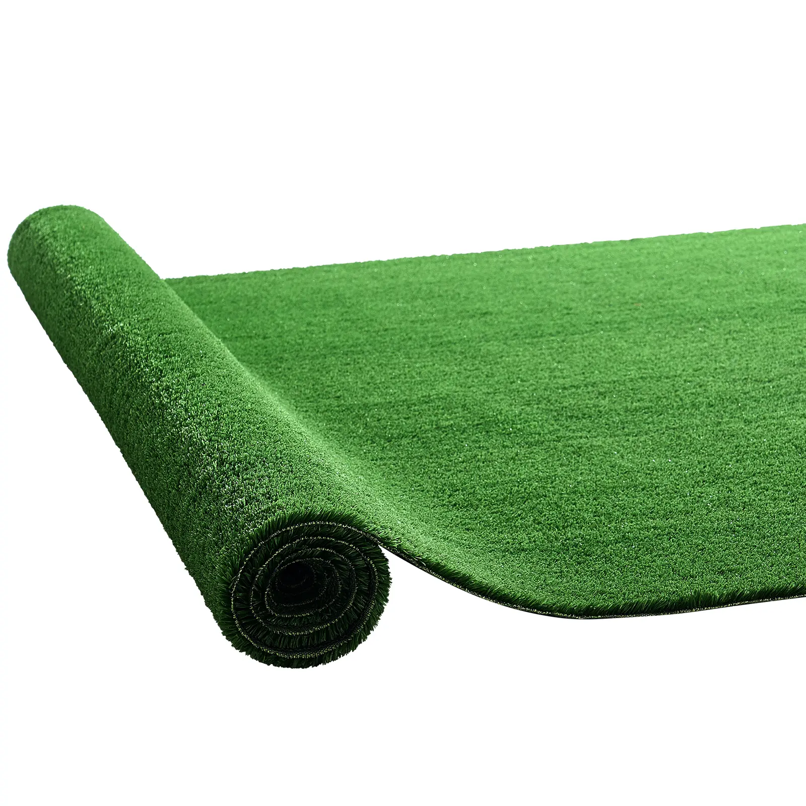 Artificial Grass, 10 x 3 ft Fake Grass Turf Rug, 0.6 in Pile Height Realistic Synthetic Lawn Carpet Roll Mat, Easy Clean Drainage Holes for Patio, Garden, Balcony, Outdoor Indoor Decor, Green
