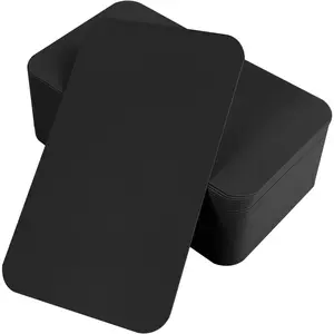 100 Pcs Small Note Cards Note Business Cards Thanksgiving Message Gift Business Message (Black)