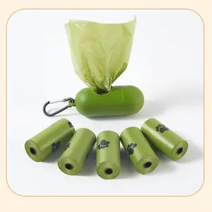 packs + 1 distribution bag. High-quality pet waste bags – thickened, leak-proof, and durable. Made of odor-resistant, easy-to-clean polyethylene material, with cute paw-print designs. An ideal choice for outdoor use and easy to carry.