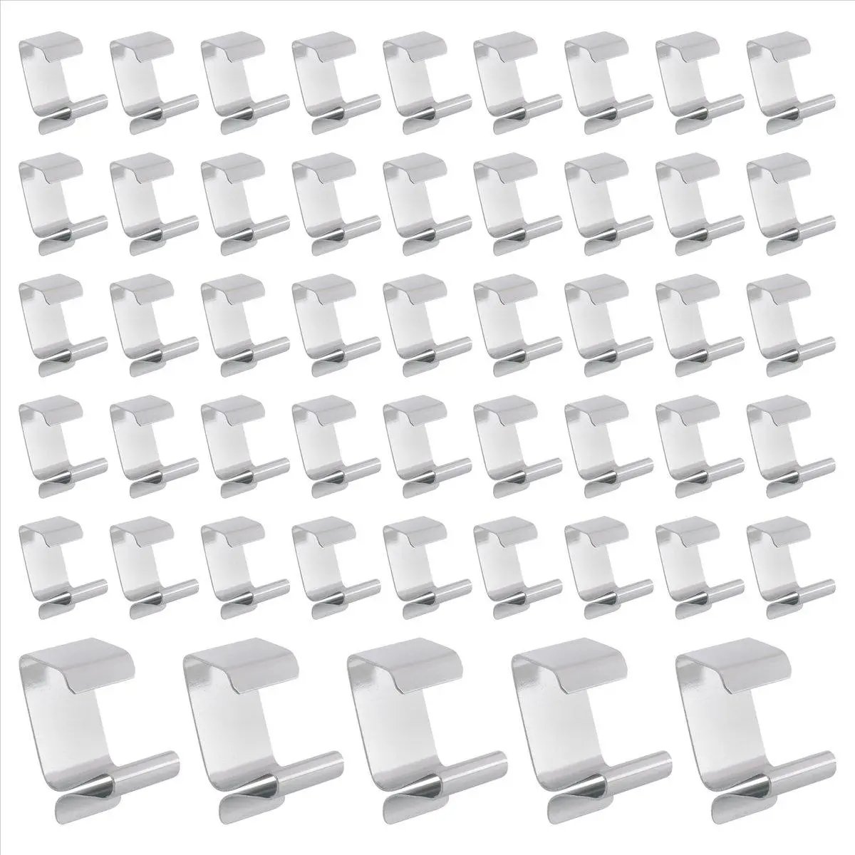 50PC Christmas Lights Gutter Hooks Galvanized Holiday Lights Roof Hooks Christmas Light Clips Xmas Light Gutter HangersB