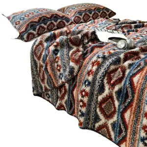 Premium Half Velvet Triangle Pillow Blanket Thickened Comfortable Home Bedding Office Nap