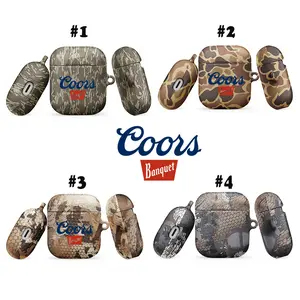 Coor Banquet Beer Bottomland Hunting Camo AirPods Case - Protective Case for Apple Wireless Earbuds