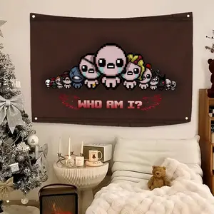 The Binding Of Isaac Door Flags Flag - Ultra Soft Skin-Friendly Machine Washable Fade Resistant Banner | HD Print Lightweight Durable Outdoor Indoor Garden Flag