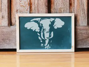 Elephant Stencil - Art and Wall Stencil