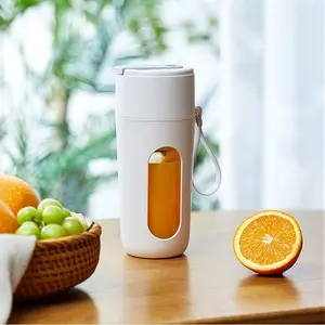Portable Rechargeable Juicer Cup With Straight Sip And Straw Perfect For On The Go Smoothies Fresh Juices Portable Blender Mini Travel Blender For Office Gym Home
