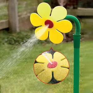 Sprinkler Water Sprayer Head with Rotating Feature, Sunflower Design Garden Sprinkler, Portable Outdoor Irrigation Tool, Ideal for Lawn Care