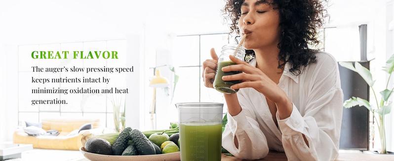 GDOR Cold Press Juicer with 5.3" Wide Feed Chute 150NM Powerful Motor Slow Masticating Extractor High Juice Yield Easy to Clean Fits Whole Fruits & Vegetables Black