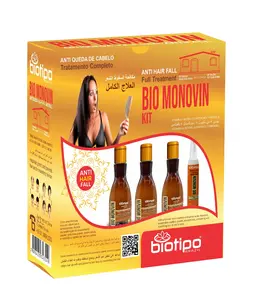 Biotipo Brazil BIO MONOVIN Hair Growth Kit - 4-Step Treatment with Vitamin A Biotin & D-Panthenol for Fuller Healthier Hair Care