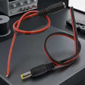 5.5x2.1mm Dc power plug 7 jack connector Kit, Cables & Adapters for LEd Strips, Cctv security cameras, diy electronics, cctv installation, electrical wiring, universal Power Supply Connectors