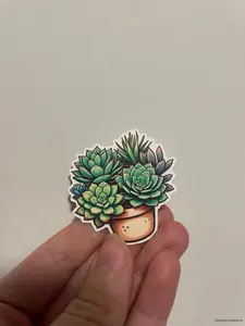 Succulent sticker | cactus sticker | plant sticker | Die cut vinyl sticker