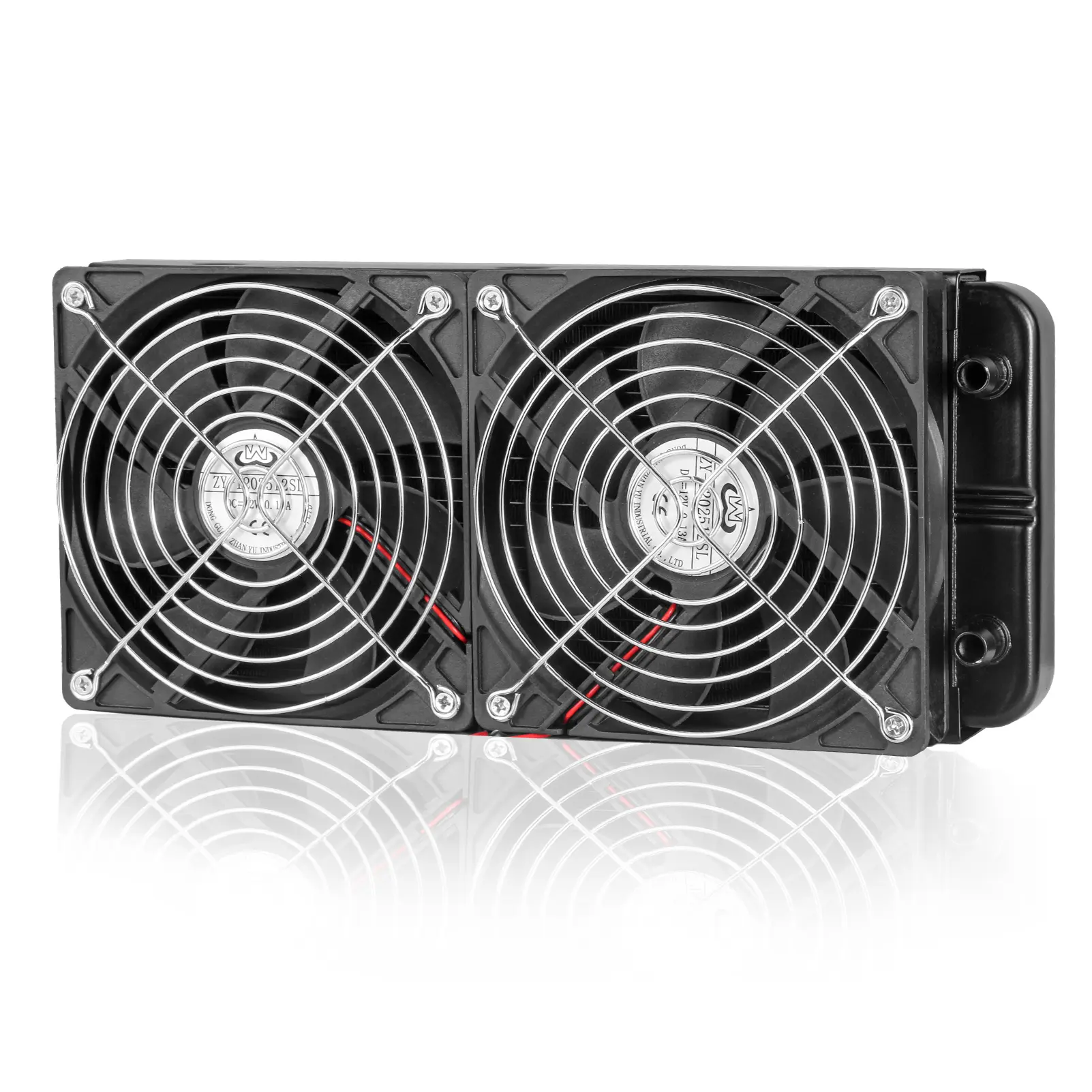 240mm Water Cooling Radiator with Aluminum Heat Exchanger and 2X 120mm 12025 High-Speed Fan for PC, CPU, VGA DC12V