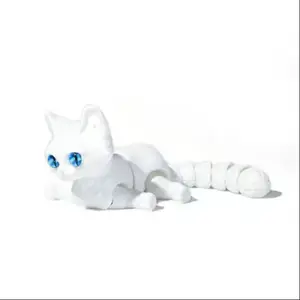 Cute Cat 3D Printed Statue, Jointed Poseable Figurine, Home Decor Desk Topper, Office Gift, Halloween & Christmas Present, Cute Collectible Figurines