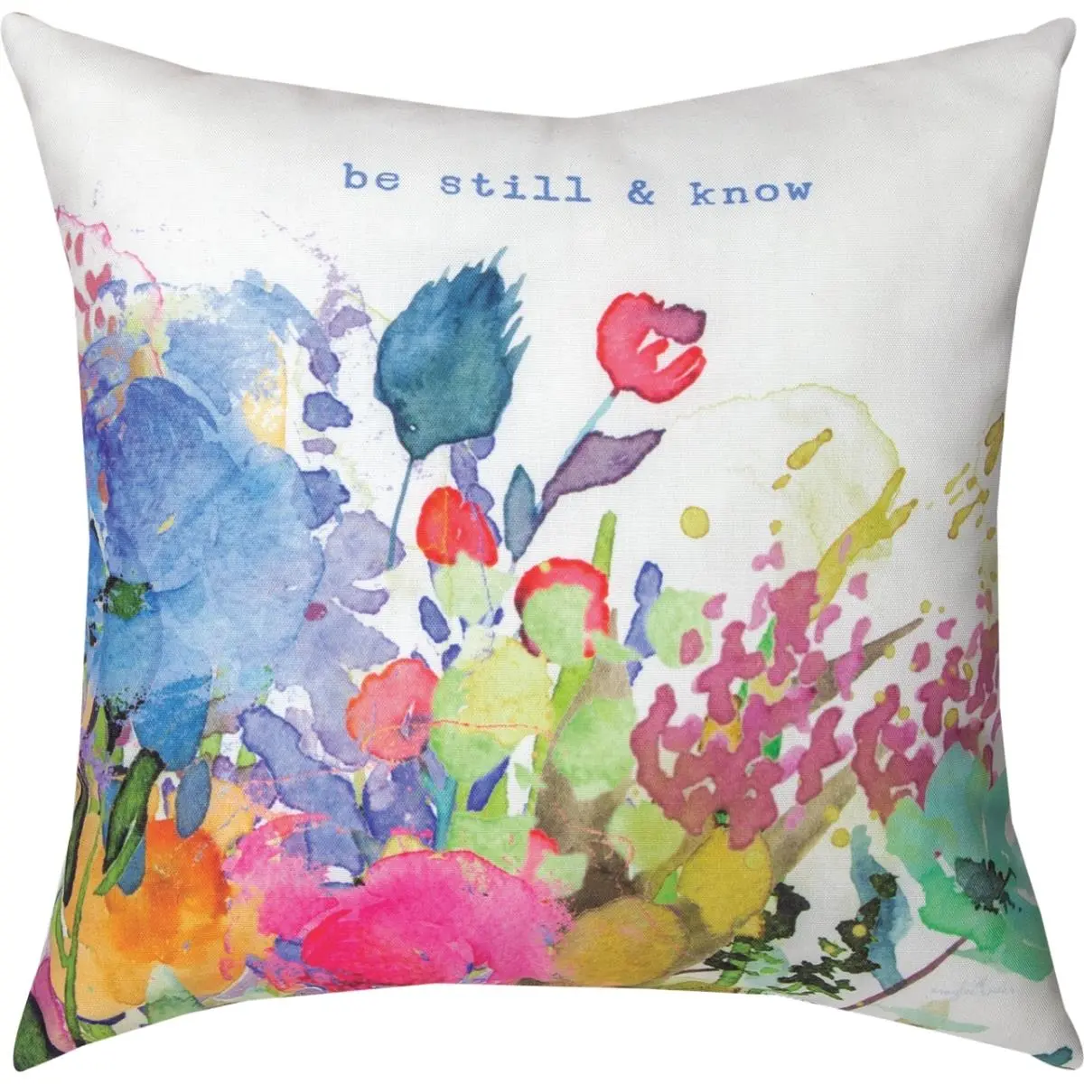212 MAIN Manual Woodworkers 18x18 in Climaweave Floral Print Outdoor Pillow - Durable, Water Resistant, Weatherproof, Moisture-Resistant Washable Cushion for Home Inspo Inspirational Patio Decor, Durable Cushions, Water Resistant Cushions