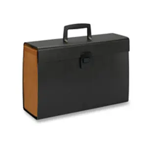 212 MAIN A-Z Alphabetic Subject Case File Document Organizer, 10in x 15in, 19 Pockets, Black, Handle Latch, Recycled Files Organizer Office Supplies