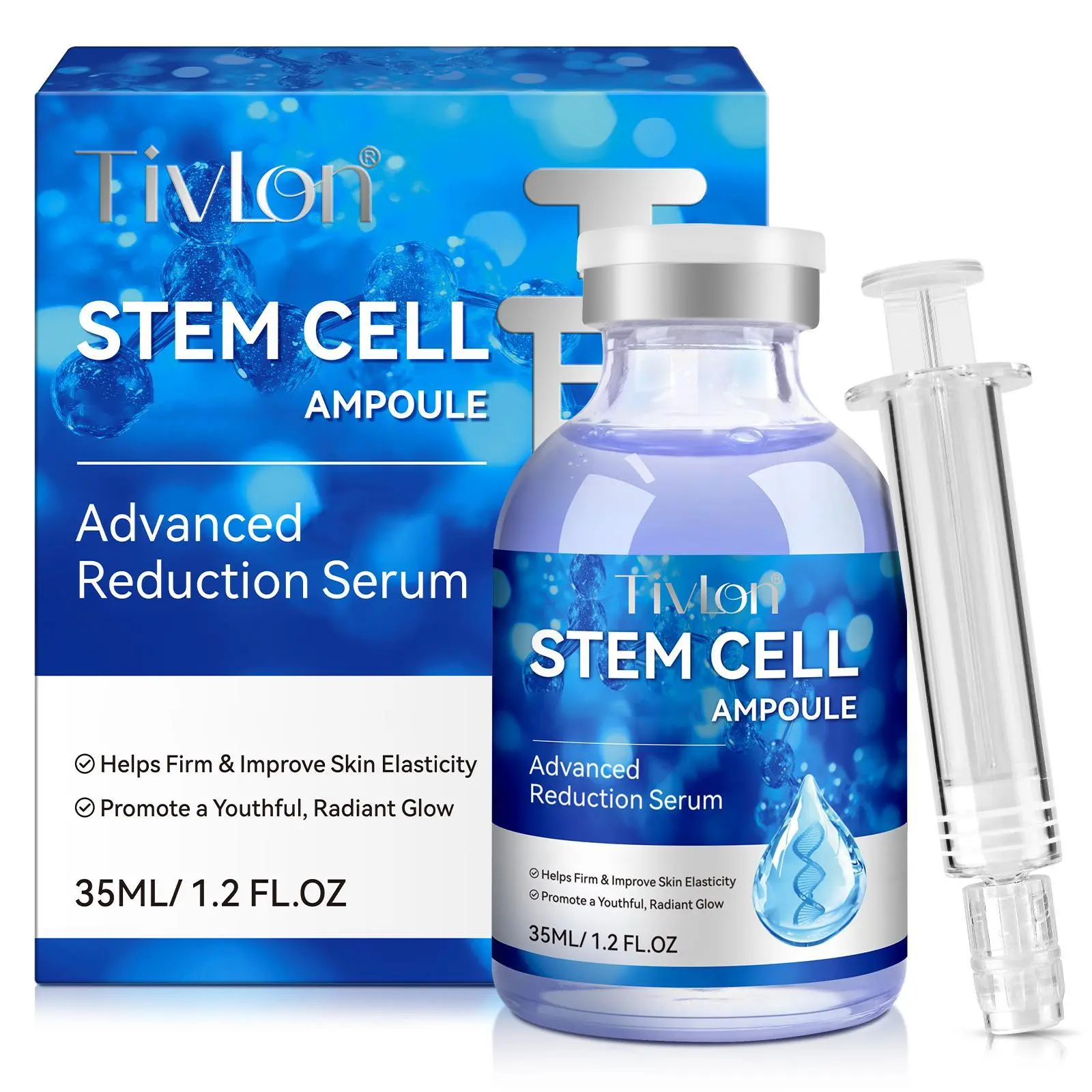 Stem Cell Essence, Rejuvenating Firming Serum for Youthful Skin, Advanced Firming, Nourishing Formula for Radiant Complexion, Skin Care Product for Women & Men, Skin Repair, Elastic Firming Ampoules, Facial Serum