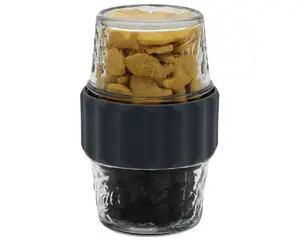 2-in-1 Lid to Connect Two Regular Mouth Mason Jars 2 Pack