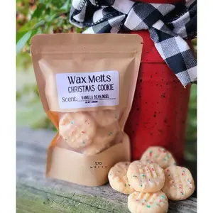 Vanilla Cookie Wax Melts - 12 Pieces - Ideal for Cookie Dipping - Convenient Storage - Versatile for Various Cookie Flavors