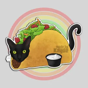 Taco Cat Sticker
