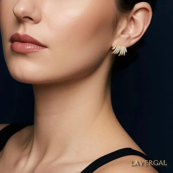 LG128 Tennis Line Earrings hand made fashion jewelery