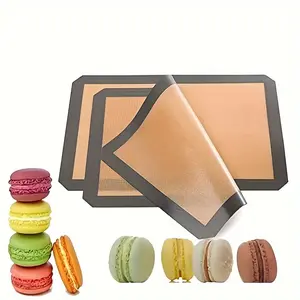 1pc Bread Baking Mat, High Temperature Fiberglass Baking Pan Oven Silicone Kneading Mat, Non-stick Bread Baking Mat Food Grade Silicone Baking Mat, High Lifespan, Food Grade Silicone for Cafes/ Restaurants Eid Al-Adha Mubarak