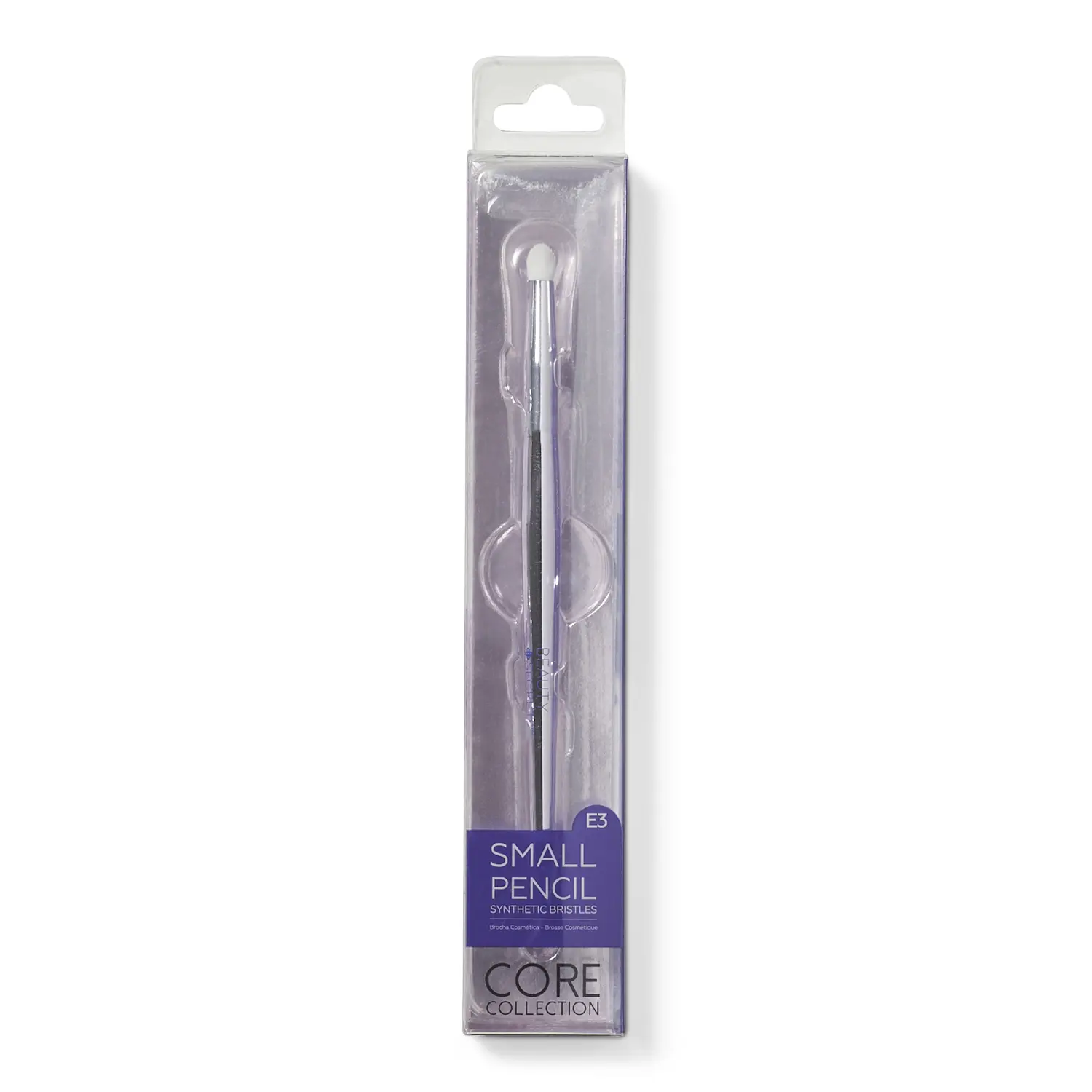 Beauty Secrets Small Pencil Makeup Brush with Rounded Shape for Precise Blending, Shading Edges, and Eye Highlight Blending, Cosmetic Brushes, Eye Makeup