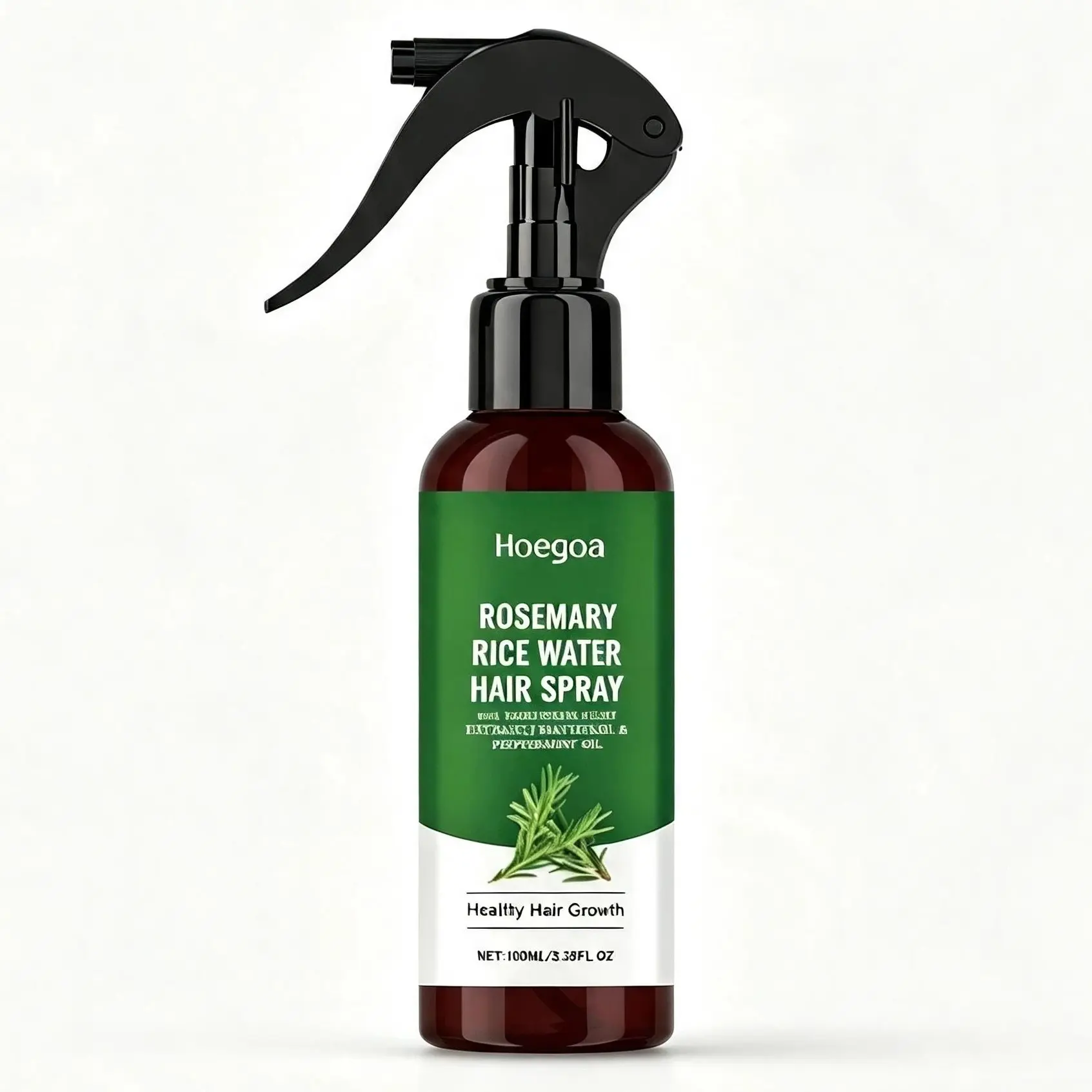 Rosemary Rice Water Hair Spray with Rosemary Extract and  Mentha Piperita (Peppermint) Oil | 3.38 fl oz Hair Care Spray for Nourishing Dry & Frizzy Hair