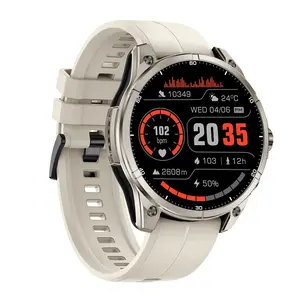 Professional Men's Outdoor GPS Smartwatch, 1.43 Inch Amoled HD Touchscreen, Wireless Calling, Sports Tracking, Compass, 670mah Long Battery Life, Fitness Tracker Watch