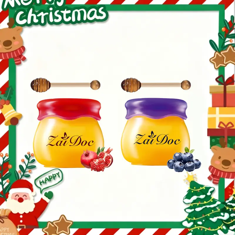 ZaiDoc Lip Balm & Lip Mask Your Ultimate Lip Savior with Pomegranate & Blueberry Infused for Soft Smooth Lips