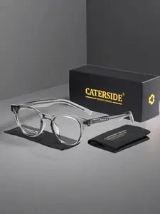 Unisex Anti-Blue Light Tr90 Eyeglasses Frame, Casual Retro Design, All Season Use, Perfect for Beach, Music Festivals & Gifts