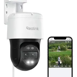 REOLINK PTZ Security Camera System 4K, IP PoE 360 Camera with Dual-Lens, Auto 6X Hybrid Zoomed Tracking, 355 Pan & 90 Tilt, Outdoor Surveillance, AI Detection, TrackMix PoE