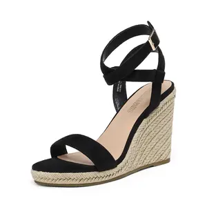 Dream Pairs Women's Open Toe Espadrille Platform Wedge Sandals