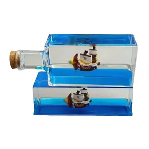 Anime Sunny Ship in a Bottle Fidget Toy Going Merry Pirate Thousand Ahegao Desk Decoration Accessory Cool Personalized Gift Piece Decorative Ornaments