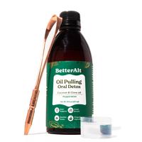 Oil Pulling with Scrapper