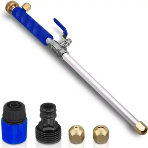 High Pressure Power Washer Wand – Hydro Jet Nozzle for Garden Hose, 2 Modes (Fan/Jet) for Patio, Gutter & Car Wash, Quick Connector Kit