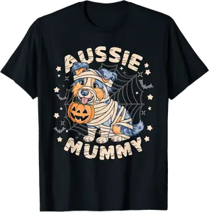 Australian Shepherd Costume Dog Lover Outfit Aussie Mummy T-Shirt - Peterbauti Shop 56B0D6YXL5CQ