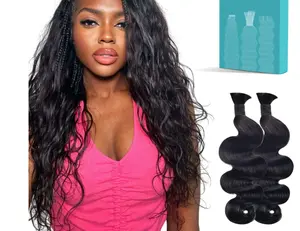 GK Body Wave Braiding Hair for Boho Braids Bohemian 18 Inch Body Wave Curly Bulk for Braiding No Weft  100g