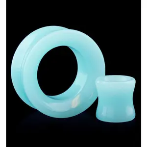 Blue Glow in the Dark Glass Tunnels