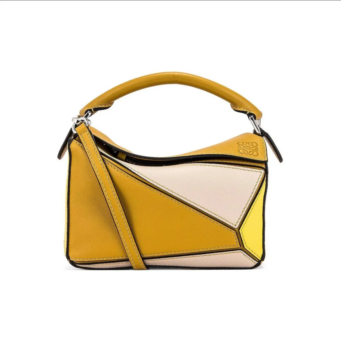 Pre-owned Loewe Medium Colorblock Puzzle Bag【231567】