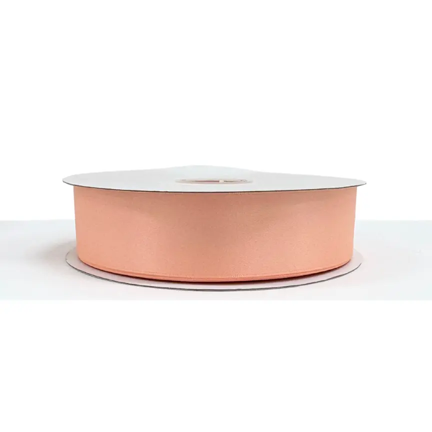 1 1/2" Peach Satin Ribbon Double-face 100 Yds