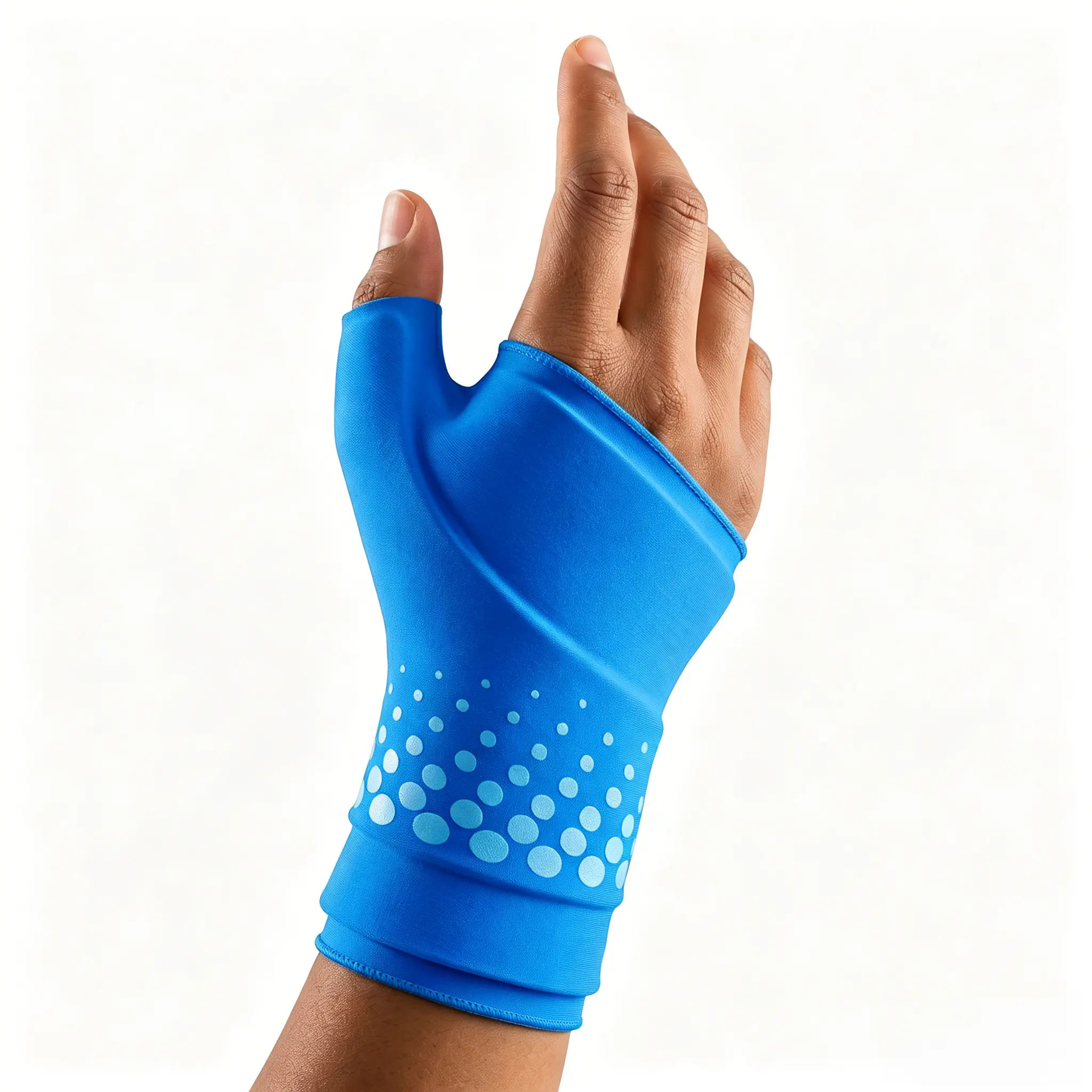 Wearable Thumb & Wrist Ice Pack Wrap, Reusable Hot/Cold Gel Hand Ice Pack with Ergonomic Fit, M/L Size for Soreness,Fatigue