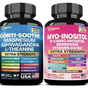 Bloomin Deals Soothe & Smooth Bundle -Zoyava Cortisol andMyo-Inositol All-in-One Supplement-MultivitaminCombo with Extra Strength Ingredients - MADE INUSA Healthcare Muscle  d3 k2 women vitamins