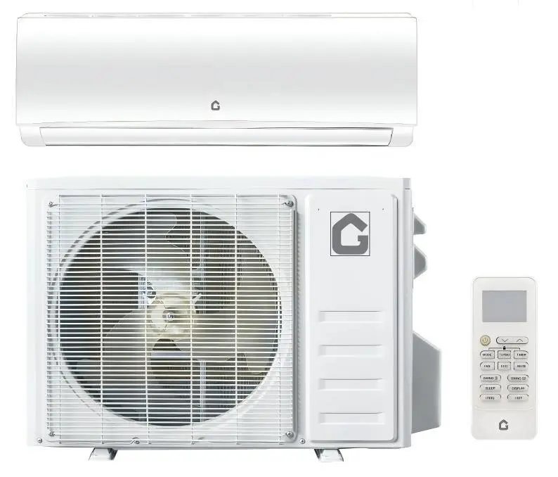 Gaomon 230V Plug Mini Split Inverter Heat Pump - 9000 BTU, 20 SEER2 Ultra-Quiet Cooling/Heating Unit, 5-in-1 Mode, WiFi-Enabled Smart Control, Follow Me Mode, Independent Dehumidifier, All-Weather Low-Temp Heating, Pre-Charged for Easy Installation, Heat,