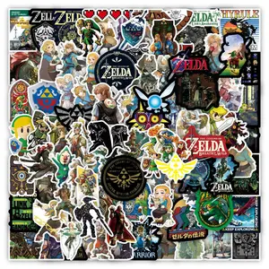 Bonitzdm 100Pcs The Legend of Zelda Game Stickers Vinyl Waterproof Stickers for LaptopBumperSkateboardWater BottlesComputerPhone Cool Stuff for Teens Kids Adults