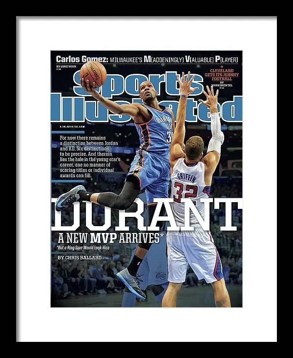 Durant A New Mvp Arrives Sports Poster Print Unframed Wall Décor