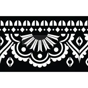 Redesign With Prima Stick & Style - Mendhi Border - 1 roll, 7in x 5yds (6in design) self-adhesive plastic on roll 655350655082