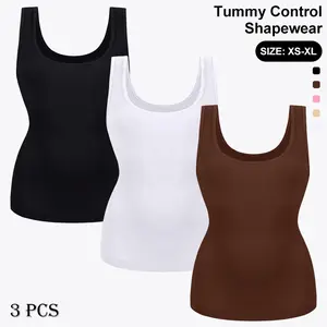 Seamless Shaping Vests for Women-Featuring Abdominal Control And Posture Correction, Suitable for Casual Wear, Made from Comfortable Fabric, in Solid Colors. These High-Waisted Seamless Shaping Vests Provide High Support for Posture Correction