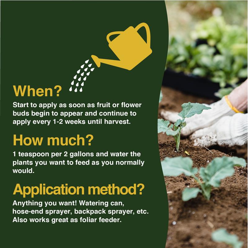 Farmer’s Secret Fruit & Bloom Booster Fertilizer (32oz) - Super Concentrated - Increases Flowering and Yield on All Varieties of Fruits, Vegetables and Flowers