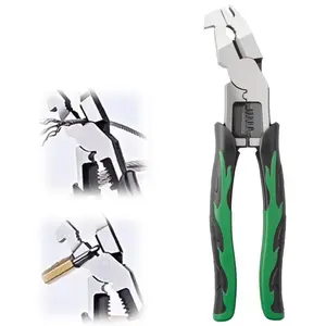 Heavy Duty Upgraded 10-in-1 Multi-Function Wire Stripper Pliers, Adjustable Cutting Depth, CR-V Steel Diagonal Cutters for Electrical Cables, Nails, Home Repairs, and DIY Projects