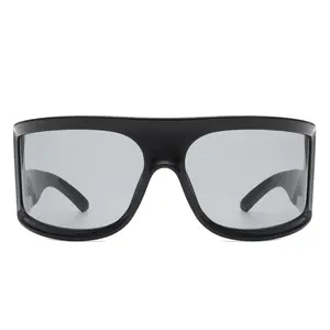 Oversize Irregular Fashion Large Square Wrap Around Sunglasses Oversized, irregular, fashionable, large square, wrap-around sunglasses, beach vacations, leisure, music festivals, boating,driving,parties, festivals, outdoor dining,glasses, 20233312S2